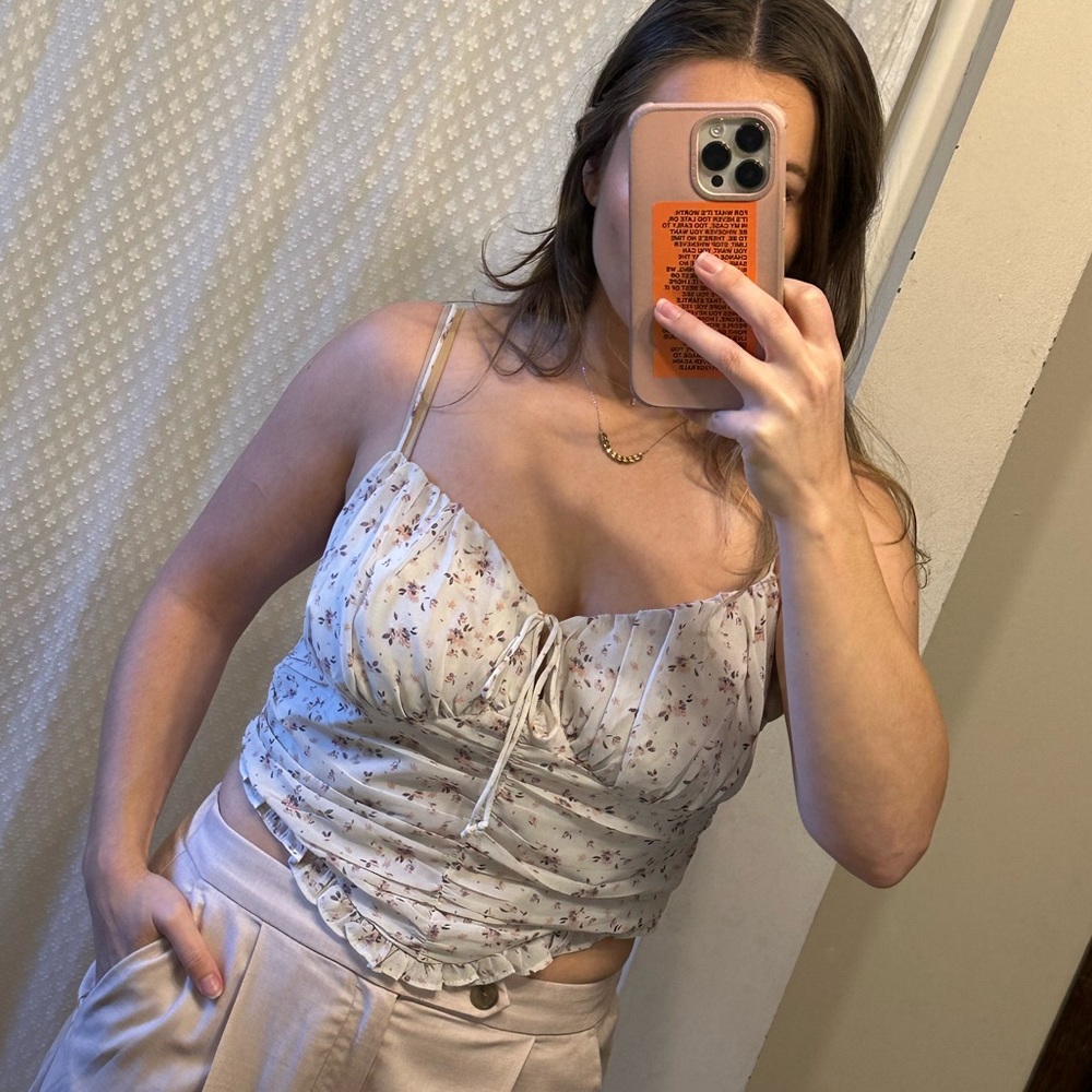American Threads Runched Cami